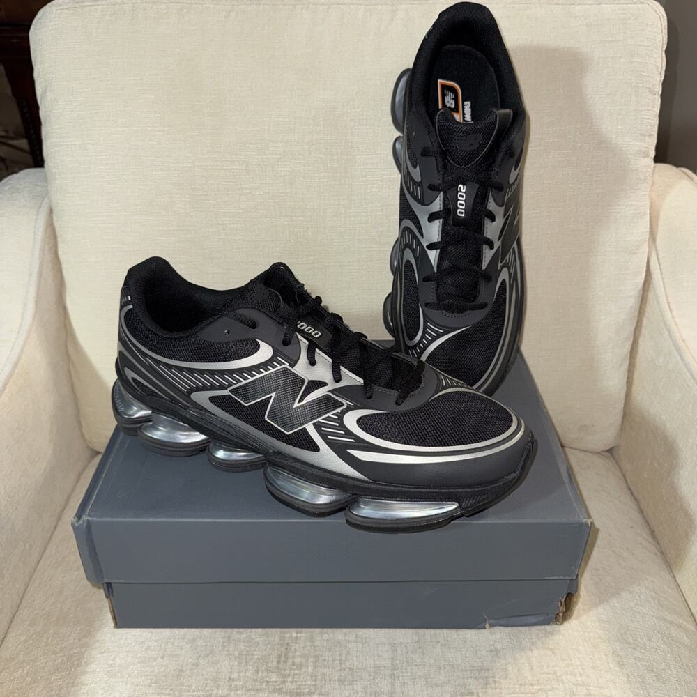 New Balance ABZORB 2000 Black Grey Men’s Size 12 U2000BLL Running Shoes NEW